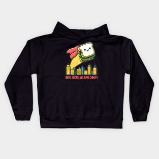 Caped Crusader Sandwich - Grilled Cheese Kids Hoodie